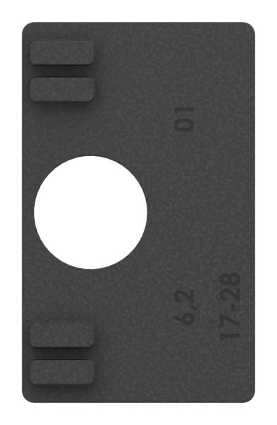 1 Paar Gummis zu Glasklemme 45x45x26 mm AbZ für 3 mm Blech