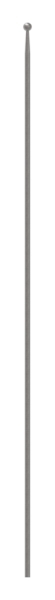 Zaunstab Laenge- 1200 mm Material Ø 12 mm - Kugel Ø 19 mm Stahl S235JR- roh-30-1230.8