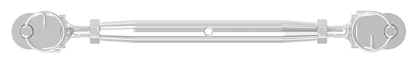 Wantenspanner | Gabel/Gabel | Gewinde M4 | V4A
