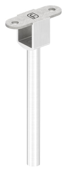 Anschlussstift V2A L 145 mm Ø12 mm Nut 24x24 mm voll fuer LED Handlauf-88-11LED-NU-01.240