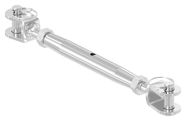 Wantenspanner | Gabel/Gabel | Gewinde M8 | V4A
