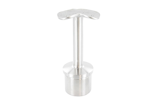 Handlaufstütze aus einem Stück mit Halteplatte 90°