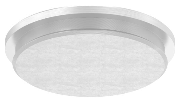 Stopfen flach V2A Vollmaterial für Ø 42,4x2,0 mm - mit Nase