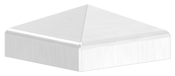 Pfostenkappe Edelstahl fuer Vierkantrohr- 40x40 mm geschliffen V2A-11-2551.4