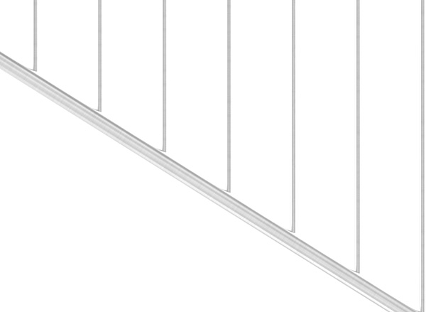 Rundrohr Ø 42,4 x 2,0 mm einseitig gelocht á 3 m Edelstahl