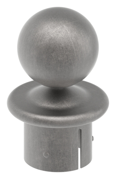 Kugelrohrknopf für Ø 60,3x2,5-2,9 mm | Stahl S235JR, roh