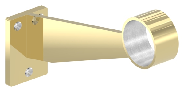 Fußlauf- / Handlaufstütze für Rohr 48,3mm, Messing