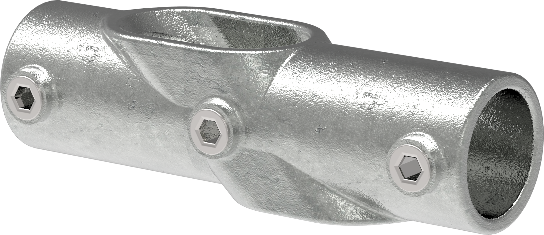Rohrverbinder - Kreuzstueck 30-45° - 130C42 - 42-4 mm - 1 1-4- - Feuerverzinkt u. Elektrogalvanisiert-130C42